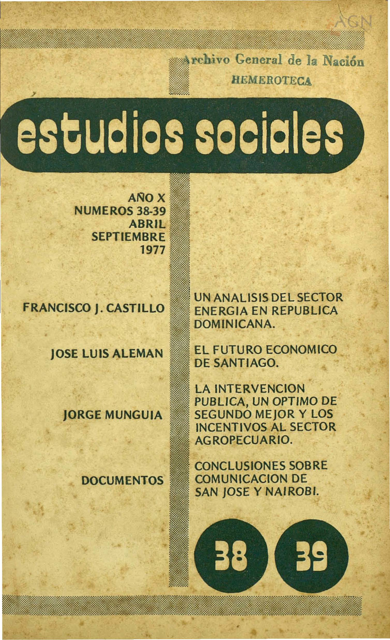 emprender Discutir Marinero Vol. 10 Núm. 38-39 (1977): Números 38-39 | Revista Estudios Sociales