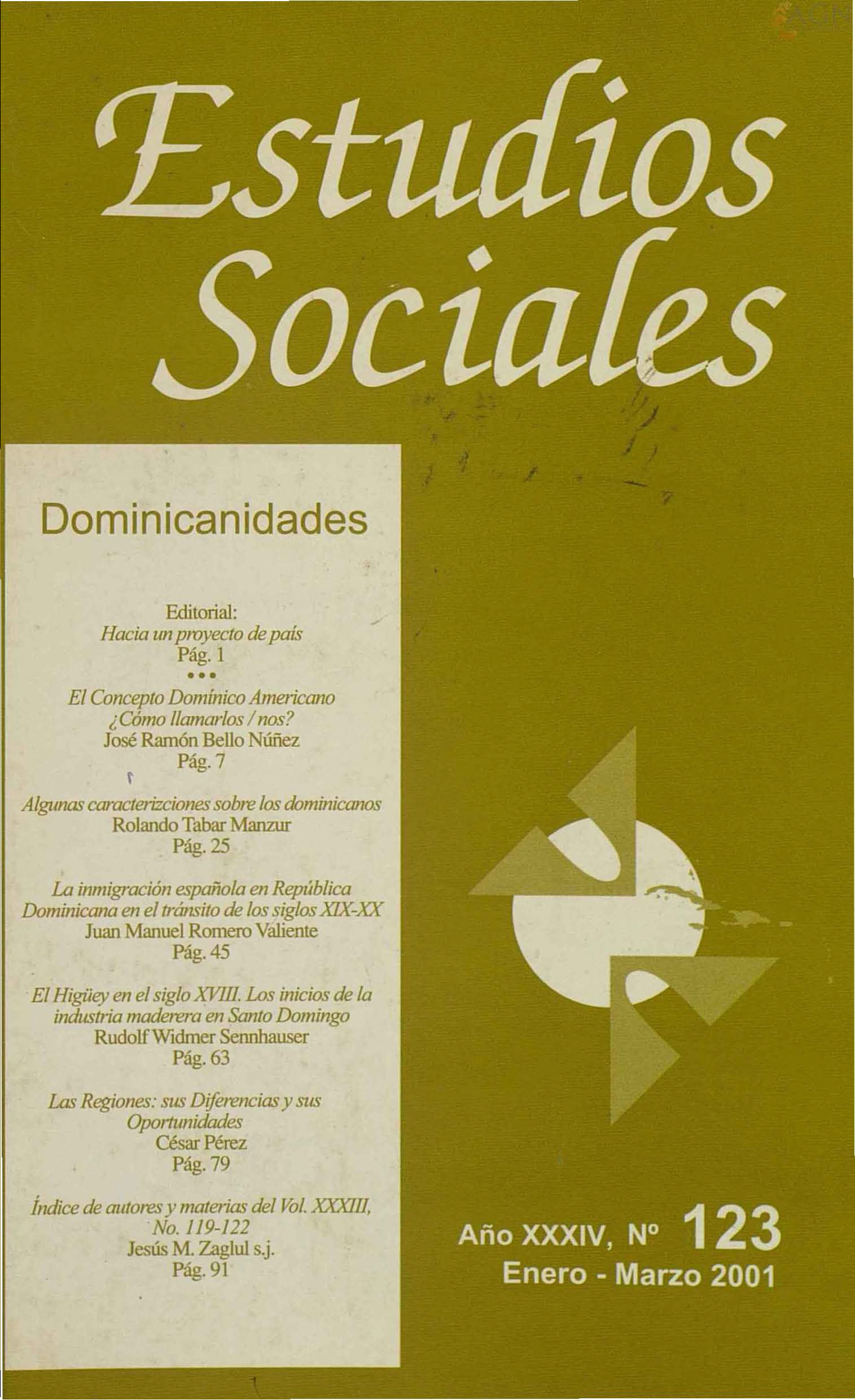 						Ver Vol. 34 Núm. 123 (2001): Dominicanidades
					